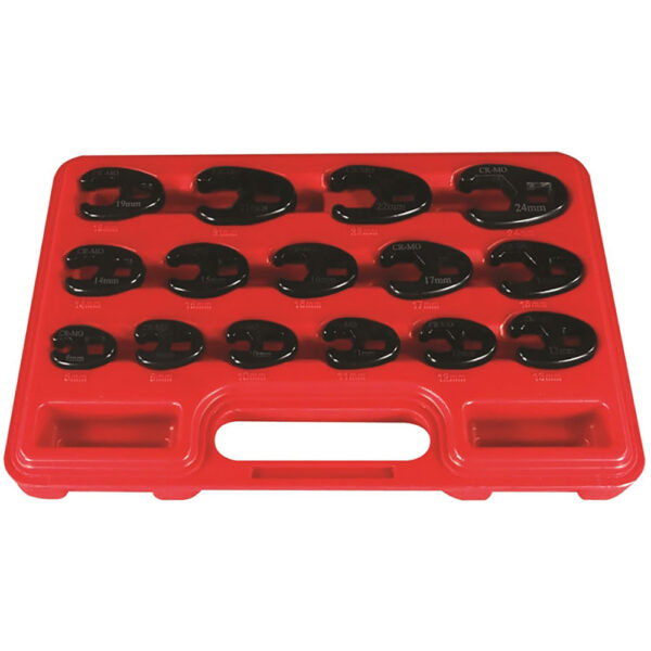 Astro Pneumatic 7115 Professional Metric Crowfoot Set 15PC